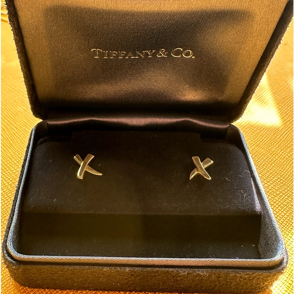 18k Paloma Picasso graffiti earrings T&co